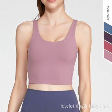 Workout Running Yoga Tank Tops untuk wanita